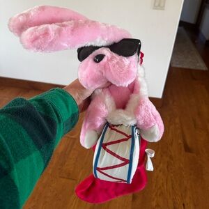 Vintage 1993 Energizer Battery Bunny W/Drum Plush 3D Christmas Stocking